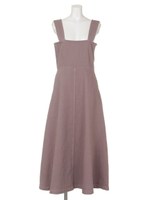 【mystic】フレアジャンパースカート/GRY