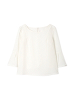 ルーズフレアスリーブブラウス/ホワイト(030)