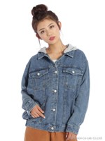 ビッグフード付Gジャン/サックス