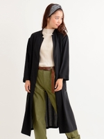 ロングガウンコート/キャメル