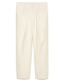 ストレッチストライプタックパンツ/WHT