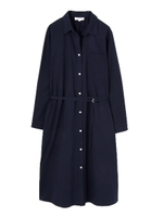 ロングシャツワンピース/カーキ(180)