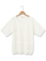 フラワーサークルレースプルオーバー/ダークオレンジ(068)