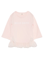 PETITEコラボ裾フリルトップス/PNK