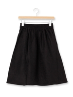 スウェード調フレアスカート/カーキ(027)