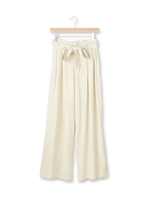 リボンワイドパンツ/ライトベージュ(051)