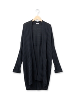 ◆ワイドリブニットカーディガン/グリーン(027)