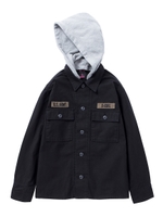 HOOD MILITARY JACKET/ブラック