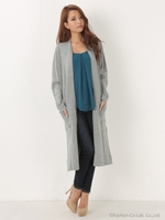 ミラノリブコーディガン/BLK