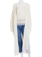 レース刺繍ニットGW/オフホワイト