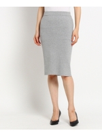 ミモレニットスカート/ライトグレー(011)