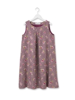 グレンチェックフラワーワンピース/ダークグリーン(123)