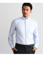 サシコジオメトリックドレスシャツ/ライトブルー(091)