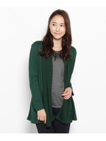 Aライン切り替えショールカーディガン/グレー(012)