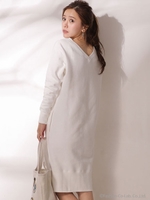 Couture-line（クチュールライン）裏毛前後2wayワンピース/ホワイト