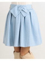 【LIZ LISA】ウールタックスカート/ブルー