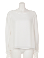 ジョーゼットタックBL/オフホワイト