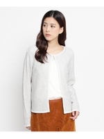 スラブラメニットカーディガン/ライトグレー(011)