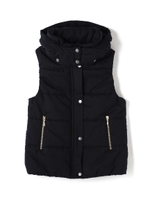 フード取り外し中綿ベスト/グレー(020)