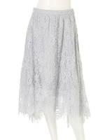 フィッシュテールレーススカート【石原さとみさん着用】/ホワイト