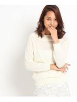 ボトルネックニットプルオーバー/ホワイト(002)