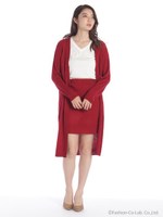 ロングカーデセット/ブラック