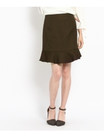 裾切り替えフリルスカート/ネイビー(093)