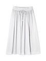 SATIN MIDI SKIRT/グレー(020)