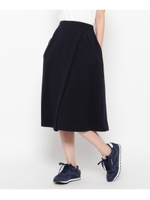 ロングポンチスカート/ネイビー(093)