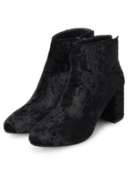 クラッシュベロアショートブーツ/ブラウン(042)