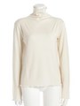 [GREED]SUPER140 WOOL RIB High Neck/IVORY