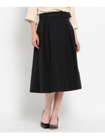 ダブルクロスピーチスカート/ブラック(019)