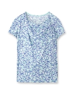 柄フロントタックカットソー/ブルー(192)