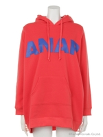 【ANAP】ANAPロゴ裏起毛フーディーチュニック/NVY