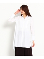 イレギュラーヘムロングシャツ/オフホワイト(003)