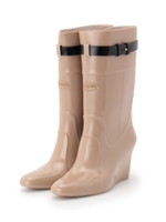 ウエッジレインブーツ/ベージュ(052)