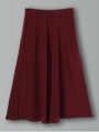 ニットワイドパンツ/ボルドー