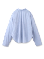 ハイカウントポプリン2WAYシャツ/ブルー(092)