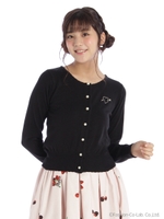 Backレースアップカーディガン/ピンク