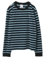 VELOUR STRIPED TOP/ピンク