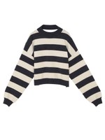 ｂａｃｋトライアングルオープンニット/アイボリー