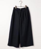 クロップドワイドパンツ(無地/ストライプ)