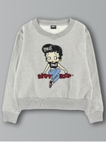 BETTY×EVERLAST 裏毛プルオーバー/杢グレー