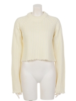 CRUSH SHORT KNIT/ネイビー