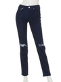 【CASUAL】スーパーストレッチクラッシュDENIMパンツ/インディゴ