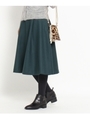 ダブルクロスタックスカート/ブルー系(095)