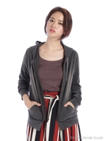 デニムパーカー/グレー