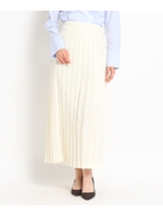 ロングプリーツスカート/ネイビー(093)