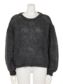 [GREED]AIRY MOHAIR Crew neck/WHITE