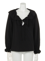 【mystic】リヨセル3WAYブラウス/ブラック